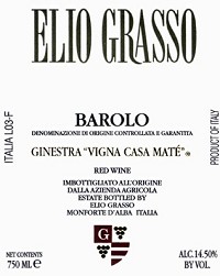 Elio Grasso - Barolo Ginestra Vigna Casa Mat 2020 (750ml)