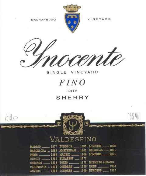 Valdespino - Fino Jerez Inocente 0 (375ml)