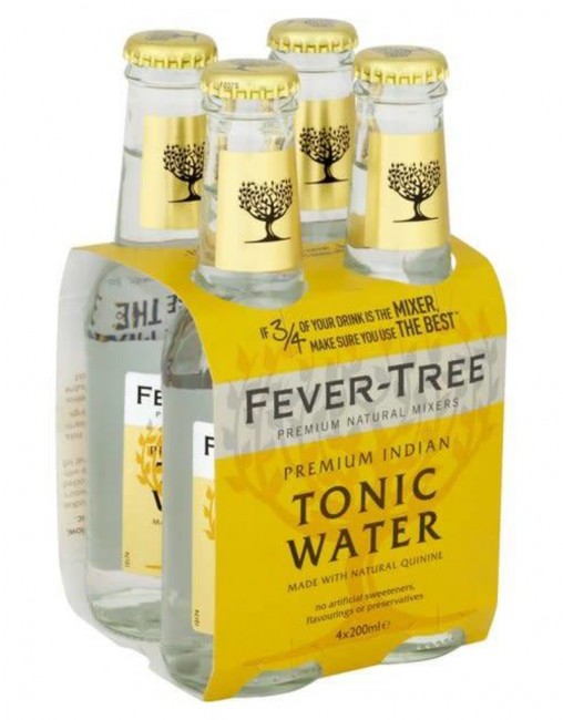Fever Tree - Premium Indian Tonic Water (Four Pack of 200mL bottles( 0
