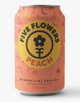 Five Flowers - Peach 5mg THC & CBD 4 Pack 12oz Cans 0