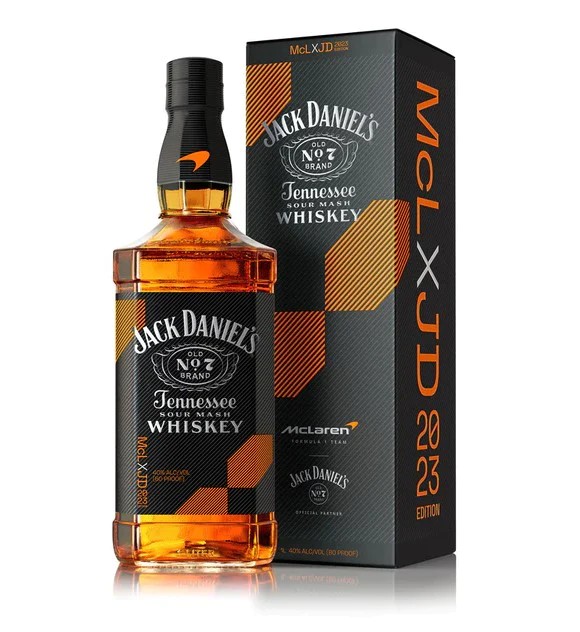 Jack Daniels Whiskey - Black Label Old No. 7 Mclaren Racing 2023 Edition (750)