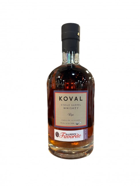 Koval Whiskey - Allison's Favorite Single Barrel Rye (750ml) (750ml)