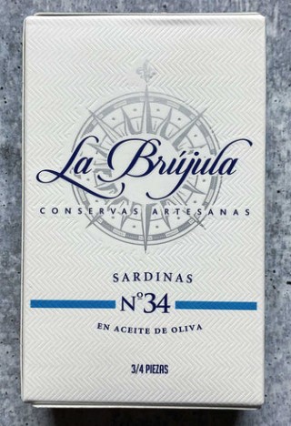 La Brujula - Sardinas 3/4 (Sardines 3/4 cut) 118 gr 0