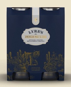 Lyre's - American Malt & Cola Non-Alcoholic Cocktail (Four Pack of 250ml cans) 0