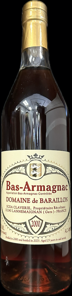 Domaine de Baraillon - Bas Armagnac 2000 Vintage Aged 23 Years (750)