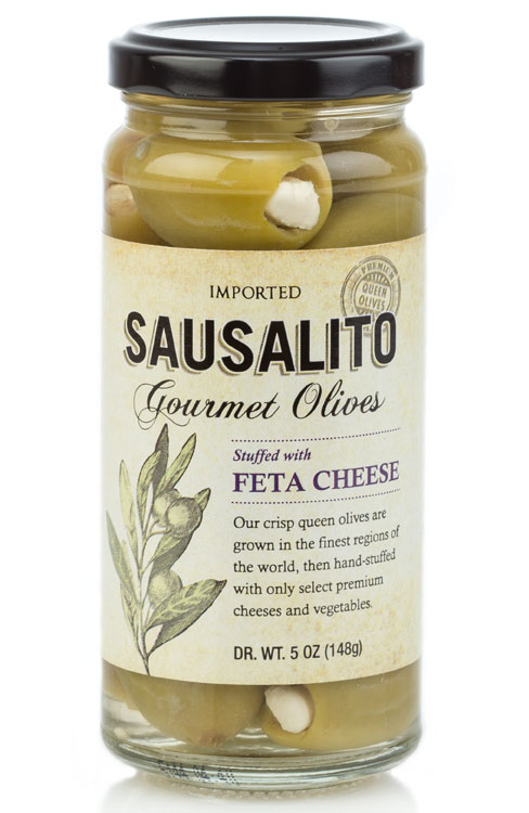 Sausalito Gourmet Foods - Feta Cheese Stuffed Olives (5oz) jar 0