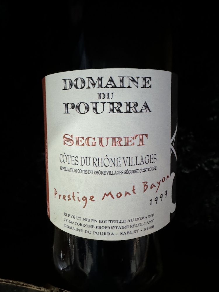 Domaine Du Pourra - Seguret Mont Bayon Prestige 1999 (750)