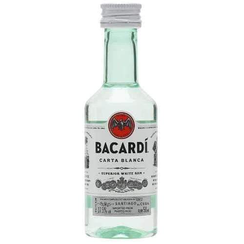 Bacardi - White Rum 2/50ml (50)