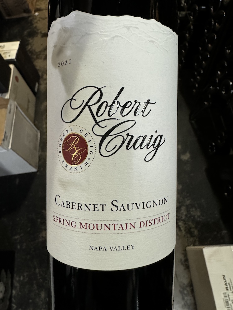 Robert Craig - Spring Mountain Cabernet Sauvignon 2021 (750)