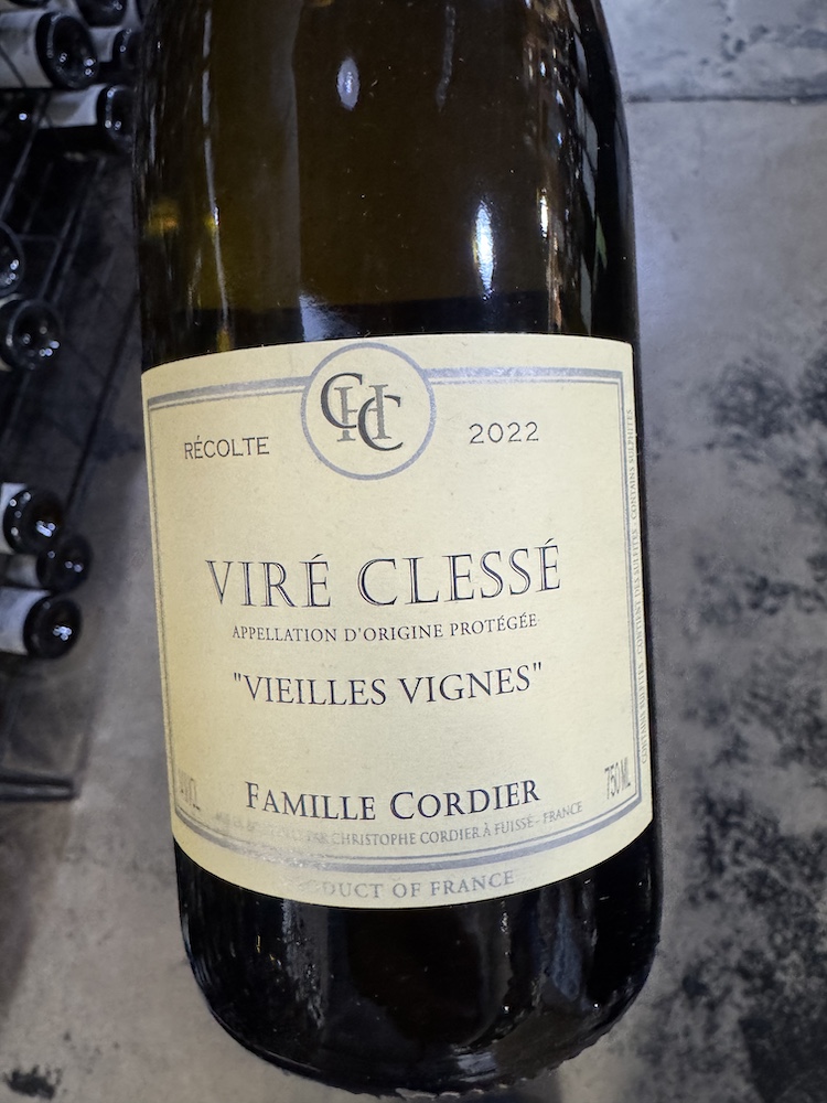 Cordier Pre & Fils - Vire Clesse Vielles Vigne 2022 (750)