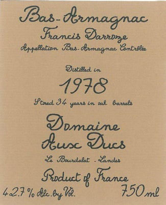 Darroze - Aux Ducs Bourdalat '78 (750)