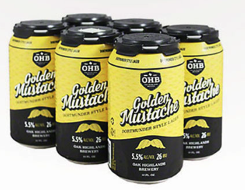 Oak Highlands - Golden Mustache (6 pack 12oz cans) (6 pack 12oz cans)