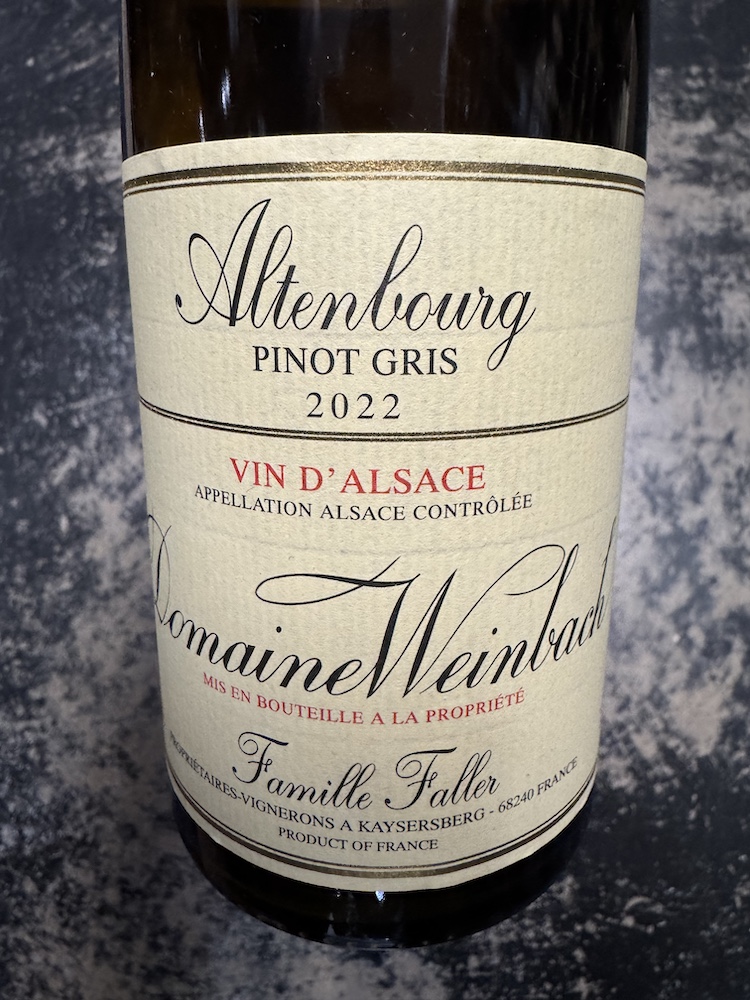 Weinbach - Pinot Gris Altenbourg 2022 (750)