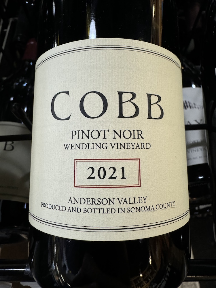 Cobb - Wendling Vineyard Pinot Noir 2021 (750)