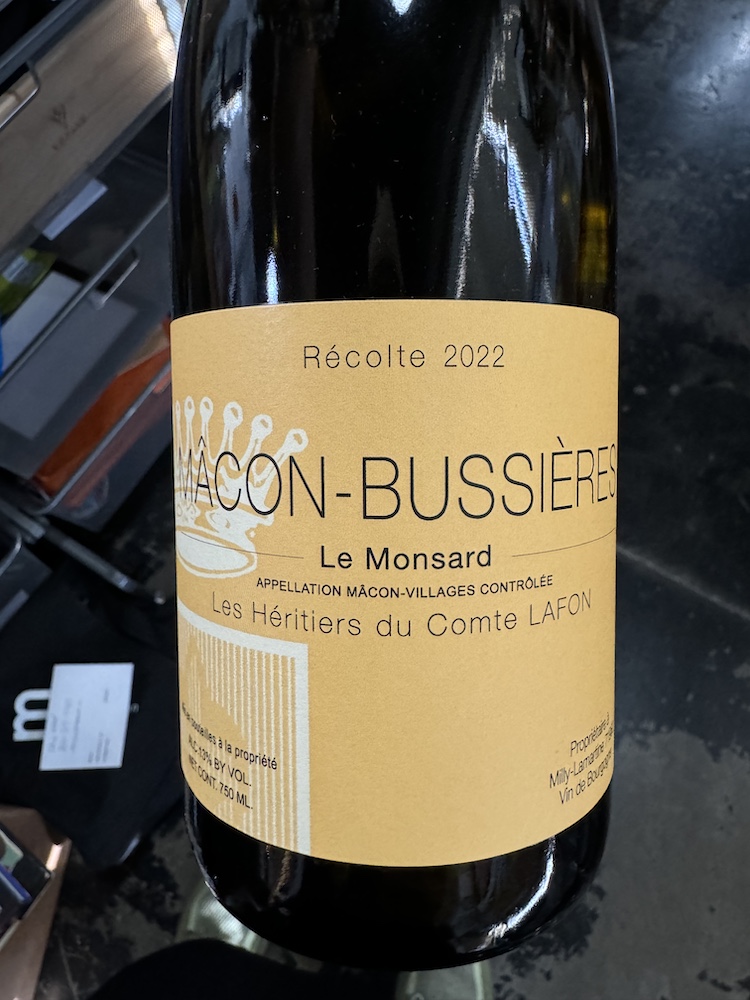 Les Hritiers du Comte Lafon - Macon Bussieres Le Monsard 2022 (750)