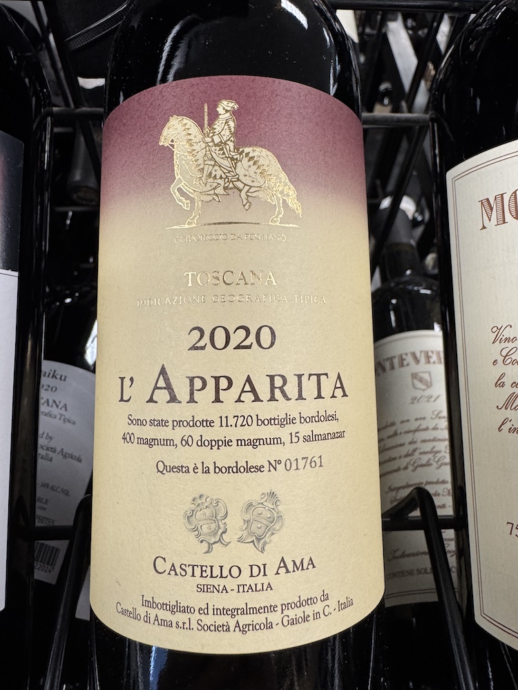 Castello di Ama - Merlot L'Apparita 2020 (750)